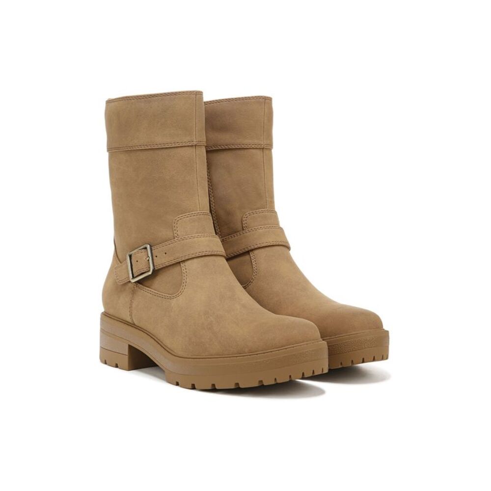 SOUL BY NATURALIZER Womens Brown Newport Round Toe Block Heel Boots Shoes 8 M
